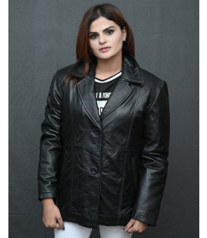 Black Leather Coat Women