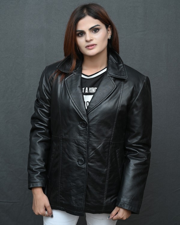 Black Leather Coat Women