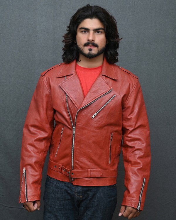 Men Moto Style Leather Jackets
